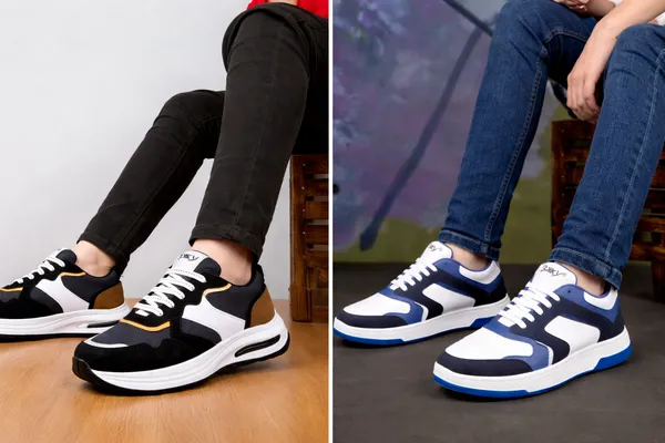 Blue_White_Casual_Sneakers_And_Black_White_Brown_Multicolor_Chunky_Sports_Sneakers_For_Men_Combo_Pack_Of_2