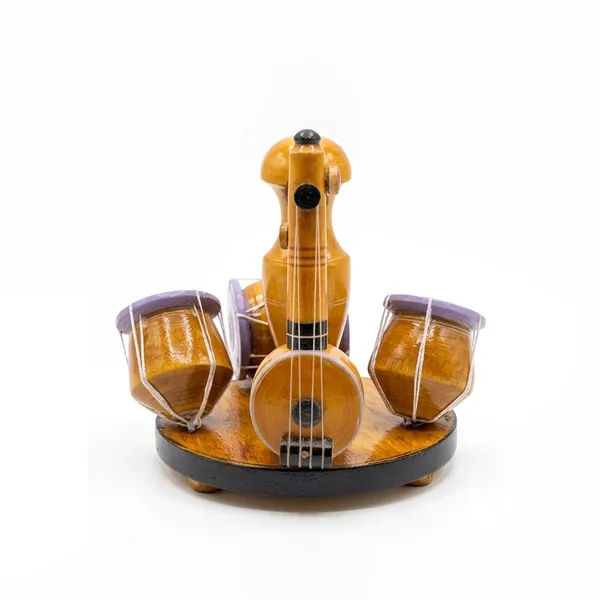 Multicolor_Handcrafted_Wooden_Musical_Instrument_Shaped_Spice_Rack_With_Purple_Containers