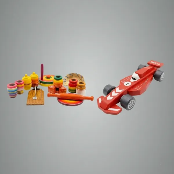 Red_And_Grey_Formula_Racing_Car_Model_With_Decals_Race_Car_Toy_and_Colorful_Stacking_Toys_Traditional_Design_Kitchen_Play_Set_(Pack_of_2)