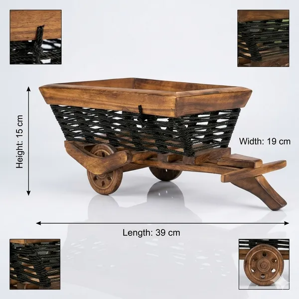 Multicolur_Handcrafted_Wooden_With_Woven_Basket_Bullock_Cart_Miniature