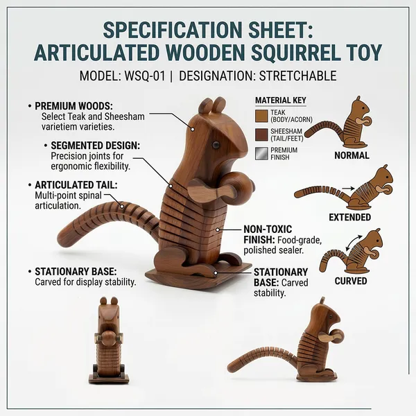 Handcrafted_Flexible_Wooden_Squirrel_Artisan_Toy