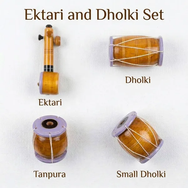 Multicolor_Handcrafted_Wooden_Musical_Instrument_Shaped_Spice_Rack_With_Purple_Containers