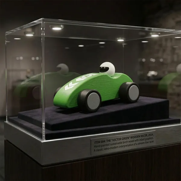 Green_Wooden_Green_Classic_Retro_Style_Racing_Car_Toy_With_Driver