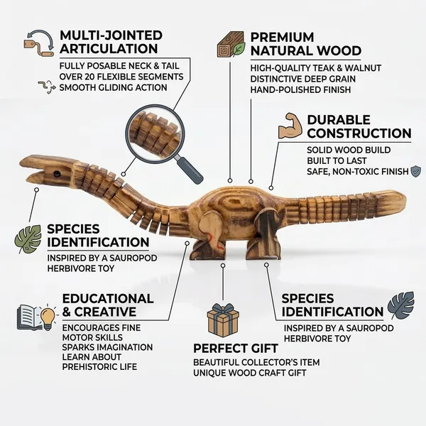 Brown_And_Black_Handcrafted_Wooden_Articulated_Brachiosaurus_Dinosaur_Toy