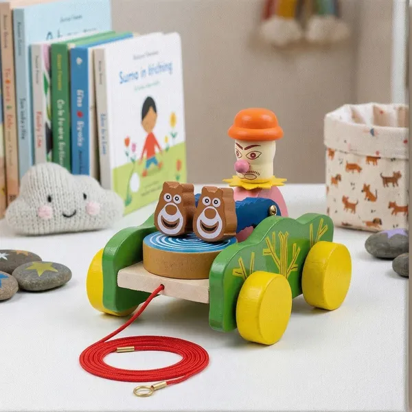 Multicolor_Wooden_With_Farmer_And_Animals_Pull_Along_Toy_Car_and_Balancing_Desk_Novelty_Drinking_Bird_Toy_(Pack_of_2)