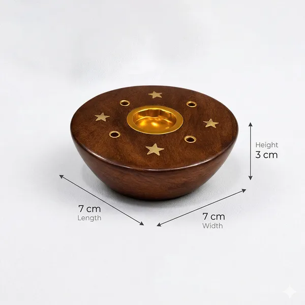 Brown_And_Golden_Wooden_With_Brass_Inlay_Round_Bowl_Design_With_Star_Pattern_Incense_Holder