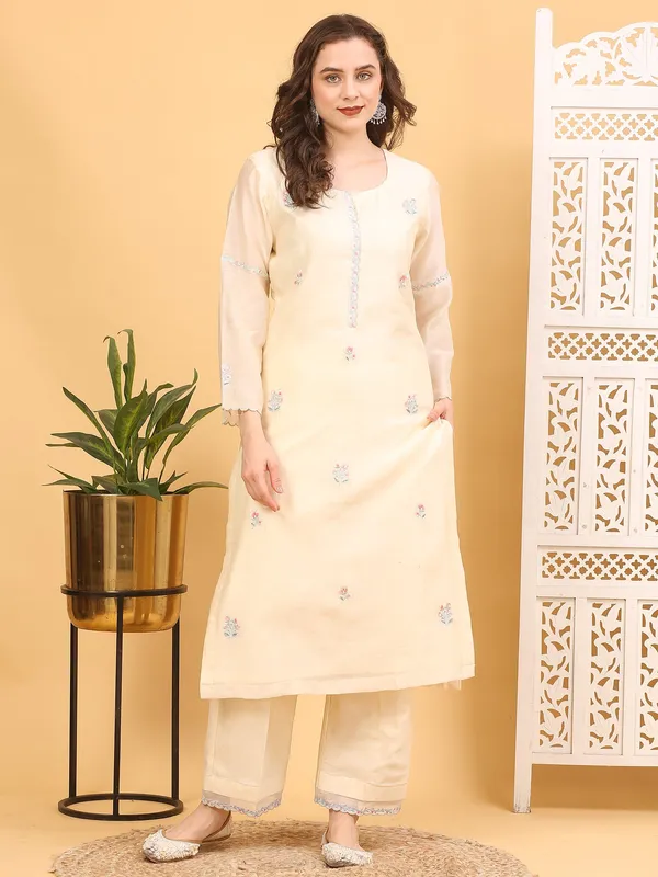 White_Chanderi_Silk_Stitched_Suit_Elegant_Traditional_Ethnic_Wear_For_Women