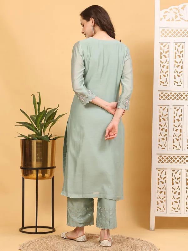 Green_3_Piece_Chanderi_Silk_Stitched_Suit_For_Women