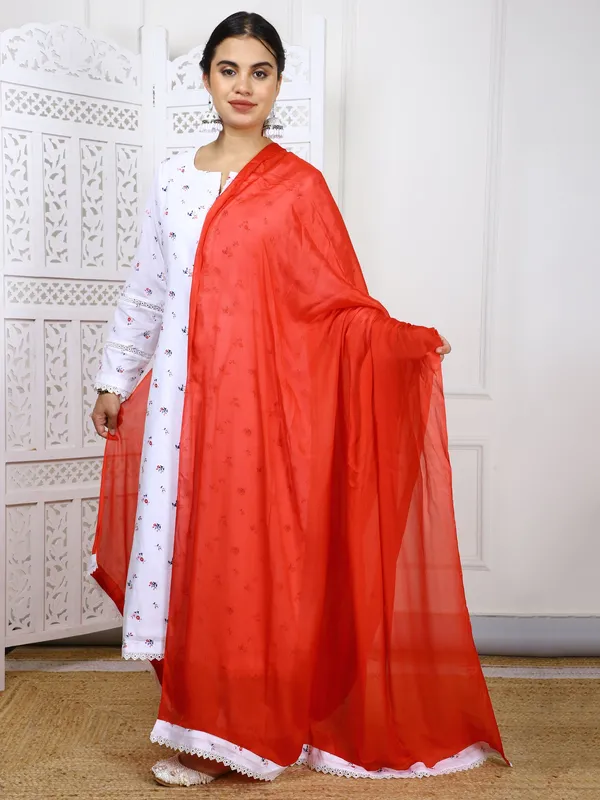 White_3_Piece_Floral_Lawn_Cotton_Suit_With_Chinon_Dupatta_For_Women