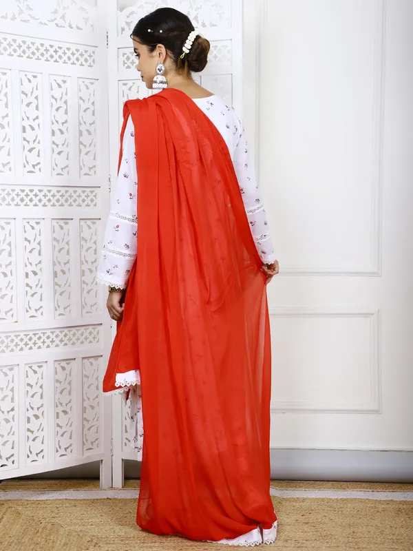 White_3_Piece_Floral_Lawn_Cotton_Suit_With_Chinon_Dupatta_For_Women