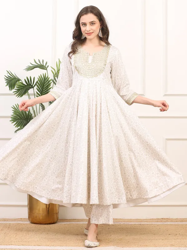 White_Anarkali_Suit_Satin_Silk_For_Women
