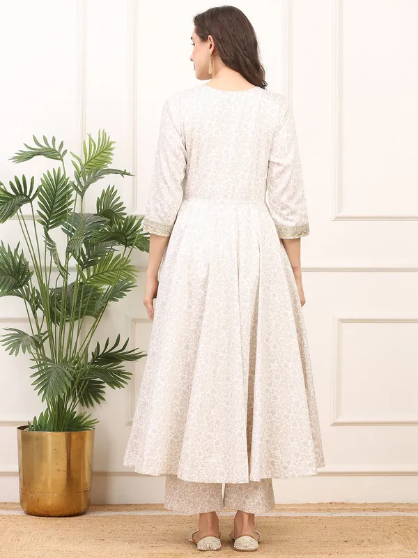 White_Anarkali_Suit_Satin_Silk_For_Women