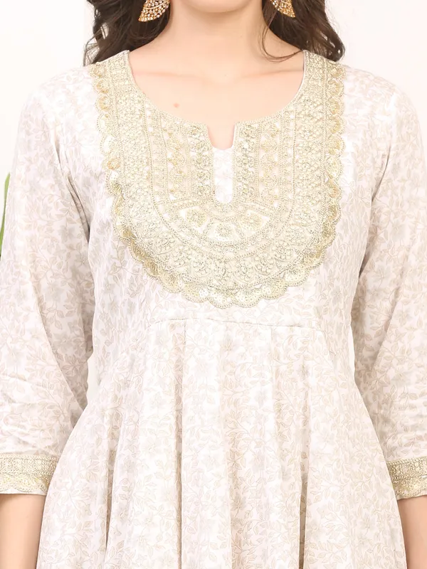 White_Anarkali_Suit_Satin_Silk_For_Women