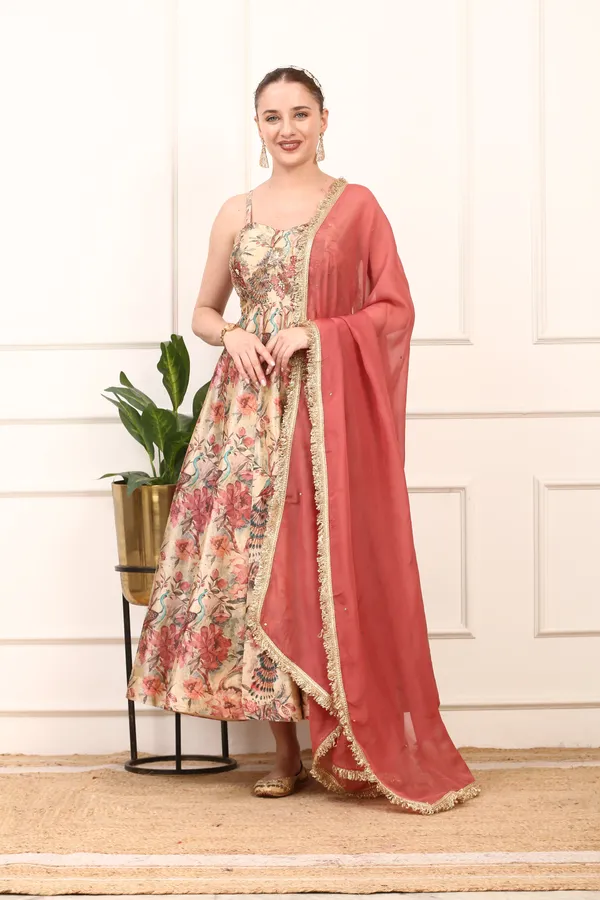 Multicolor_Floral_Silk_Anarkali_Gown_Elegant_Wedding_Party_Dress_With_Floral_Dupatta_For_Women