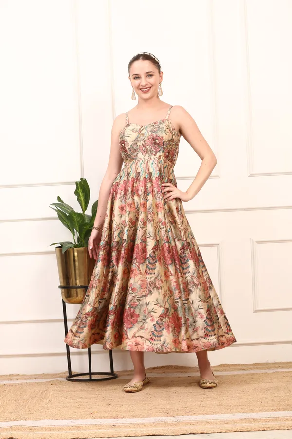Multicolor_Floral_Silk_Anarkali_Gown_Elegant_Wedding_Party_Dress_With_Floral_Dupatta_For_Women