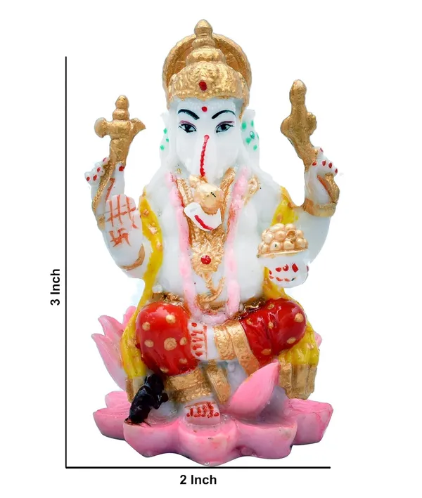 Polyresin_Laxmi_Ji_Ganesh_Ji_Murti_Figurine_Idol_Statue_Sculpture_For_Pooja_Home_Room_3_X_2_Inches