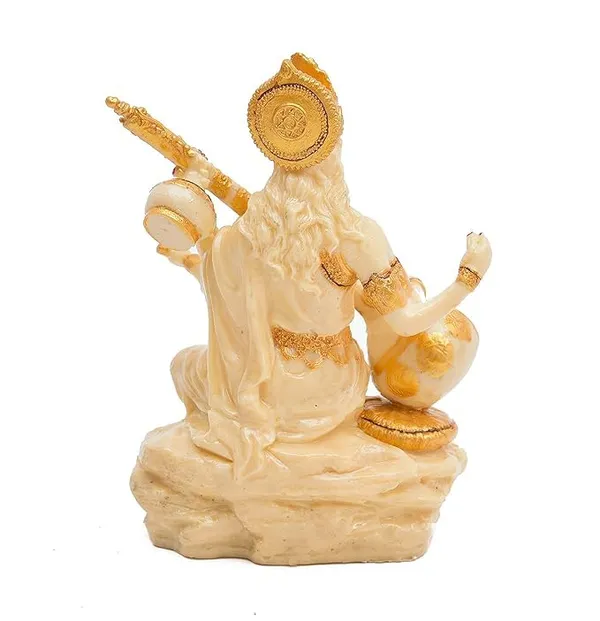 Polyresin_Saraswati_Maa_Murti_Statue_For_Pooja_Room_Home_Office_Decor_Goddess_Saraswati_Figurines_Sculpture_Idol_7X4_Inch
