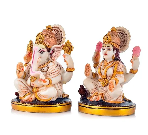 Polyresin_Ganesh_Ji_Laxmi_Ji_Idol_Murti_For_Pooja_Room_Laxmi_Ganesh_Murti_For_Home_Temple_Pooja_Room_Decoration_Figurine_Sculpture_Size_4_X3_Inch