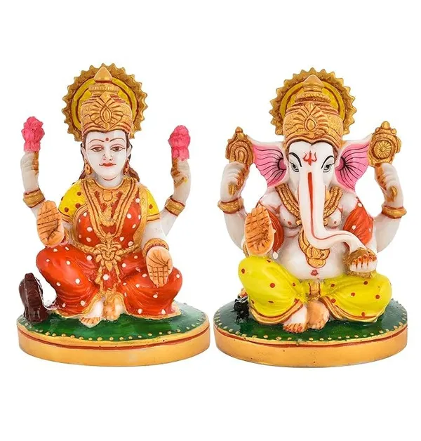 Polyresin_Lord_Ganesha_and_Lakshmi_Mata_Idol_For_Home_Office_Decor_5_X_3_Inch