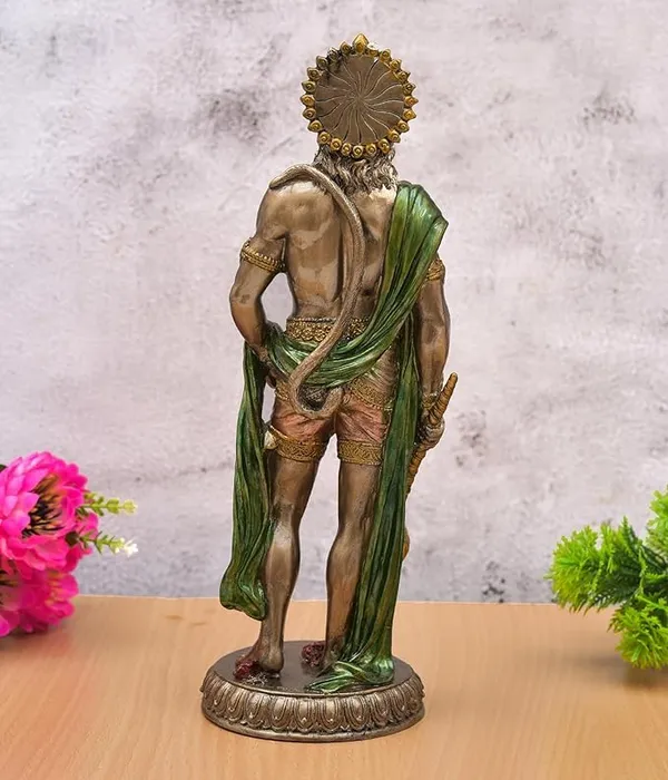 Lord_Hanuman_Ji_Idol_Bajrangbali_In_Standing_Position_With_Gada_Balaji_Ji_Ki_Murti_For_Home_Car_Dashboard_Office_Temple_Pooja_Decor_Figurine_Showpiece_Size_10_X_3_5_Inch