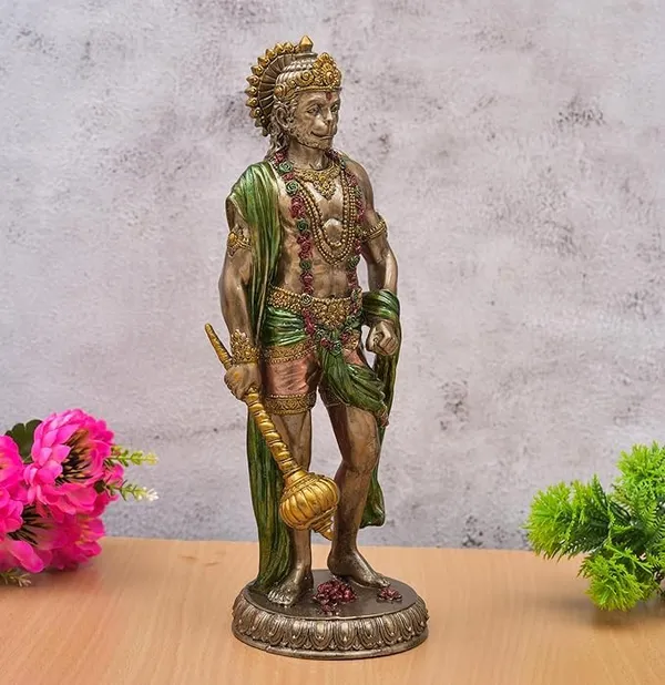 Lord_Hanuman_Ji_Idol_Bajrangbali_In_Standing_Position_With_Gada_Balaji_Ji_Ki_Murti_For_Home_Car_Dashboard_Office_Temple_Pooja_Decor_Figurine_Showpiece_Size_10_X_3_5_Inch