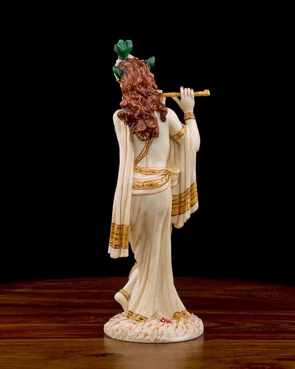 Krishna_Adventure_Statue_Hindu_God_Of_Love_And_Divine_Joy_Sculpture_In_Premium_White_Marble_Finish_10_Inch_Collectible_Figurine_10_Inch
