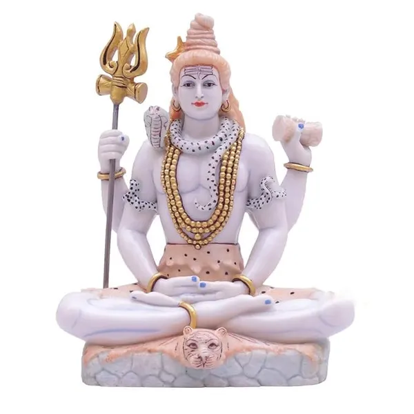 Dch_Hand_Printed_Shiv_Ji_Murti_Lord_Shiva_Statue_Marble_Dust_Syntheric_For_Pooja_Room_I_Home_Temple_Decoration_Items_I_God_Idols_I_Statue_I_8_Inch_Orange