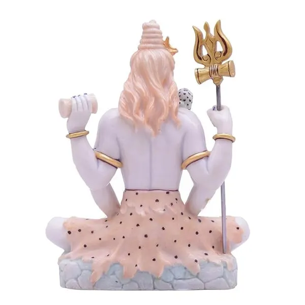 Dch_Hand_Printed_Shiv_Ji_Murti_Lord_Shiva_Statue_Marble_Dust_Syntheric_For_Pooja_Room_I_Home_Temple_Decoration_Items_I_God_Idols_I_Statue_I_8_Inch_Orange