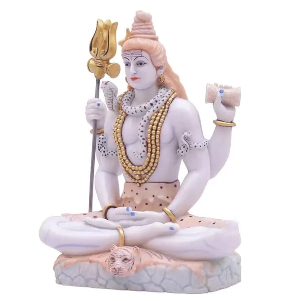 Dch_Hand_Printed_Shiv_Ji_Murti_Lord_Shiva_Statue_Marble_Dust_Syntheric_For_Pooja_Room_I_Home_Temple_Decoration_Items_I_God_Idols_I_Statue_I_8_Inch_Orange