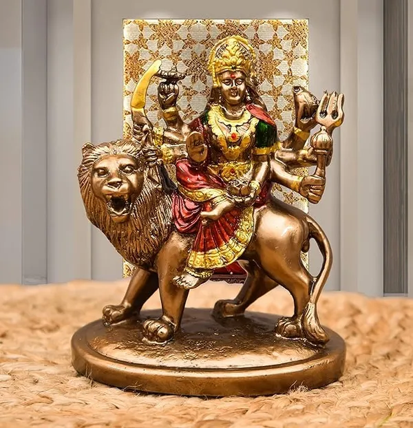 Polyresin_Durga_Maa_Murti_Idol_For_Home_Office_Decor_Goddess_Durga_Spritual_Decorative_Sculpture_Showpiece_4X5_Inch