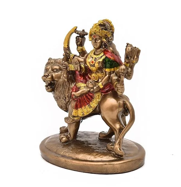 Polyresin_Durga_Maa_Murti_Idol_For_Home_Office_Decor_Goddess_Durga_Spritual_Decorative_Sculpture_Showpiece_4X5_Inch