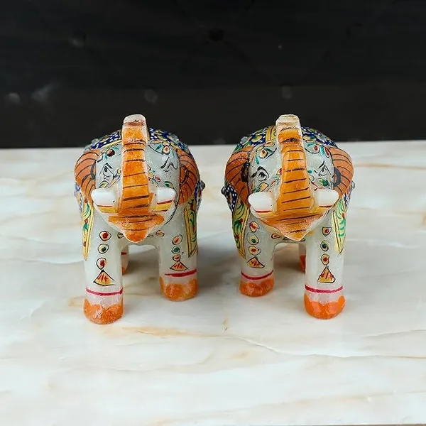 Handicraft_Exclusive_Pure_White_Marble_Elephant_Smooth_Finish_And_Perfect_Carving_Home_Decor_Auspicious_Gift_For_Housewarming_Welcome_Set_Of_2_3_Inch_Blue