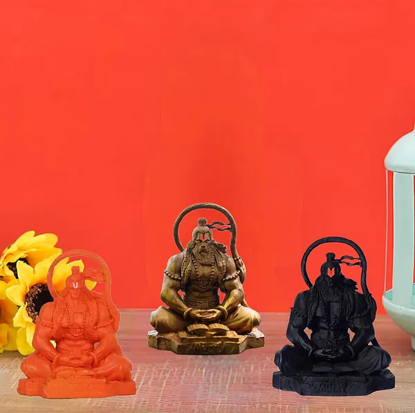 Hanuman_Ji_Murti_Lord_Bajrangbali_Idol_In_Dhyan_Mudra_For_Home_Car_Dashboard_Decorative_Showpiece_Resin_Orange_Black_Gold11Cm