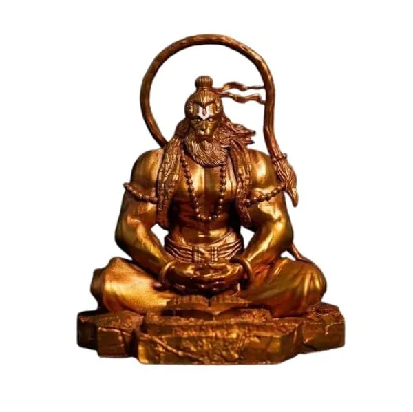 Hanuman_Ji_Murti_Lord_Bajrangbali_Idol_In_Dhyan_Mudra_For_Home_Car_Dashboard_Decorative_Showpiece_Resin_Orange_Black_Gold11Cm