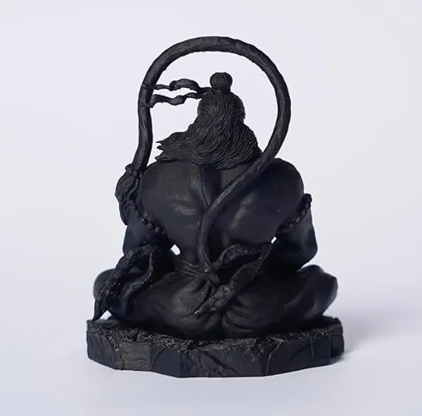 Hanuman_Ji_Murti_Lord_Bajrangbali_Idol_In_Dhyan_Mudra_For_Home_Car_Dashboard_Decorative_Showpiece_Resin_Orange_Black_Gold11Cm