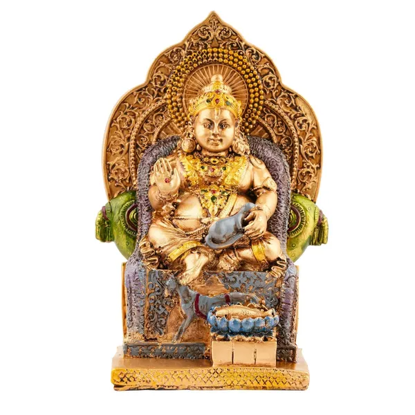 7_Poly_Resin_Lord_Kuber_Statue_For_Wealth_And_Harmony_God_Kuber_Idol_Murti_Statue_Showpiece_For_Home_Kuber_Ji_Ki_Murti_For_Puja_Decorative_Showpiece_Multi_Color