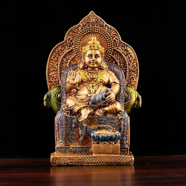 7_Poly_Resin_Lord_Kuber_Statue_For_Wealth_And_Harmony_God_Kuber_Idol_Murti_Statue_Showpiece_For_Home_Kuber_Ji_Ki_Murti_For_Puja_Decorative_Showpiece_Multi_Color