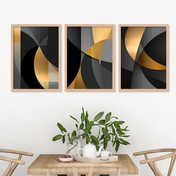 Golden_And_Black_Colour_Different_Shape