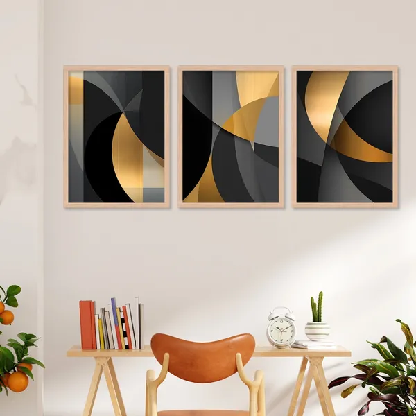 Golden_And_Black_Colour_Different_Shape