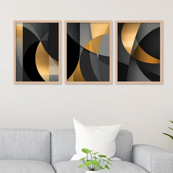 Golden_And_Black_Colour_Different_Shape