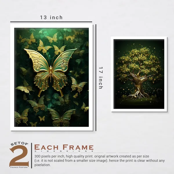 Shining_Green_Butterfly_And_Tree