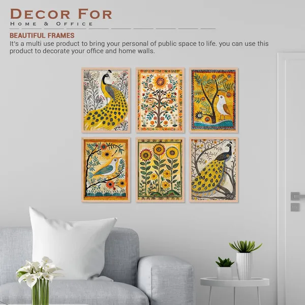 Yellow_Colour_Peacock_Wall_Art