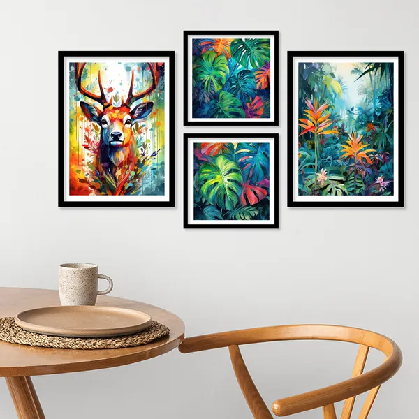 Colourful_Leaves_And_Swamp_Deer_Art