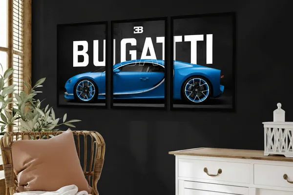 Big_Bugatti_Cars_Framed_Posters