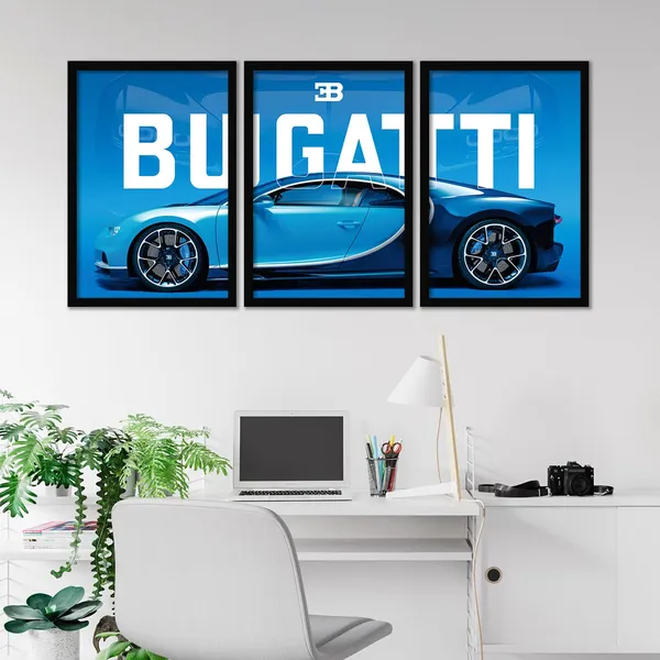 Big_Bugatti_Cars_Framed_Posters