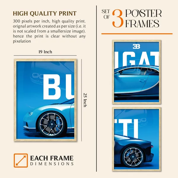 Big_Bugatti_Cars_Framed_Posters