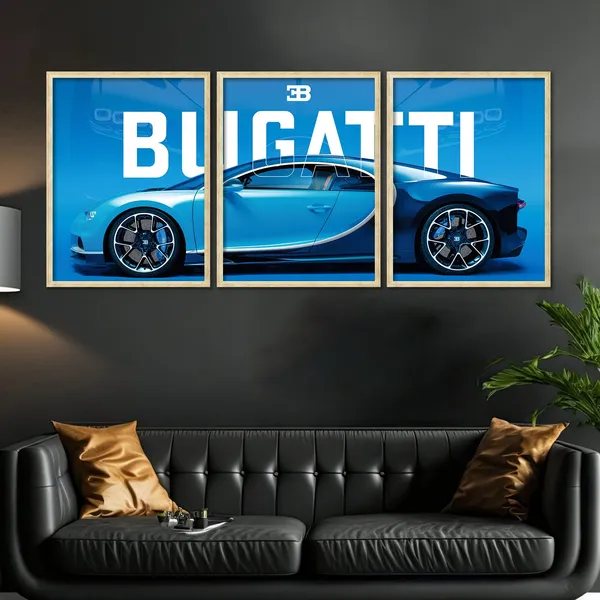 Big_Bugatti_Cars_Framed_Posters