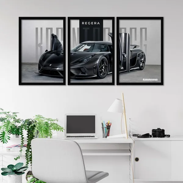 Big_Koenigsegg_Regera_Car_Framed_Posters
