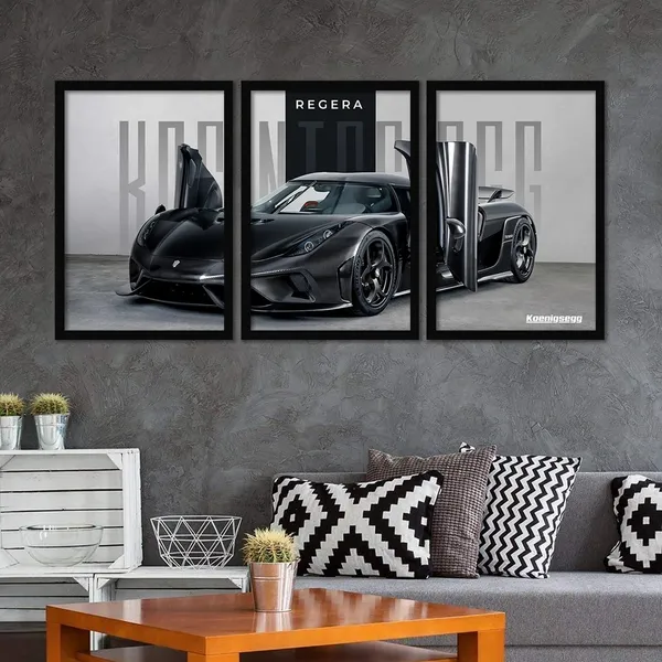 Big_Koenigsegg_Regera_Car_Framed_Posters