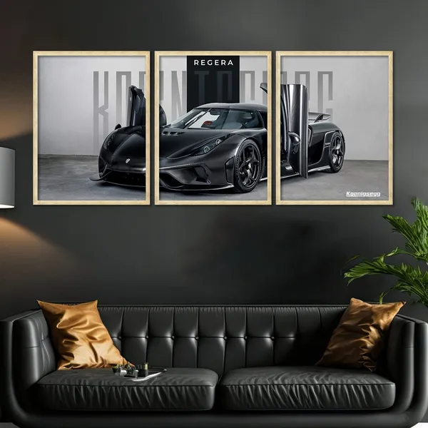 Big_Koenigsegg_Regera_Car_Framed_Posters